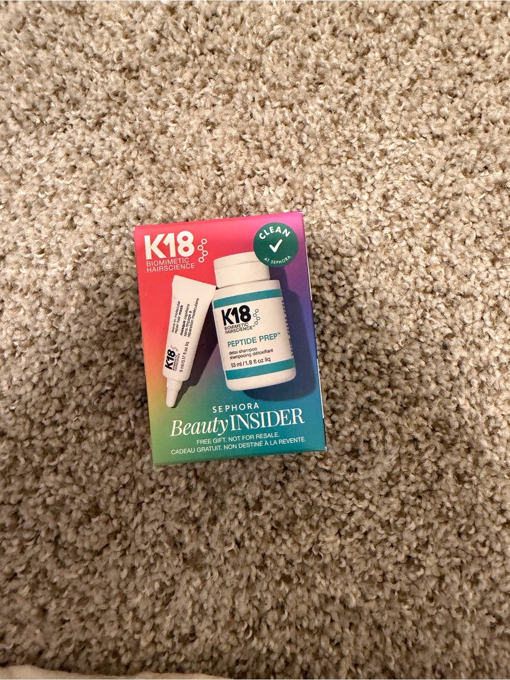 K18 Peptide Prep Travel Hair Set - Multicolor Box